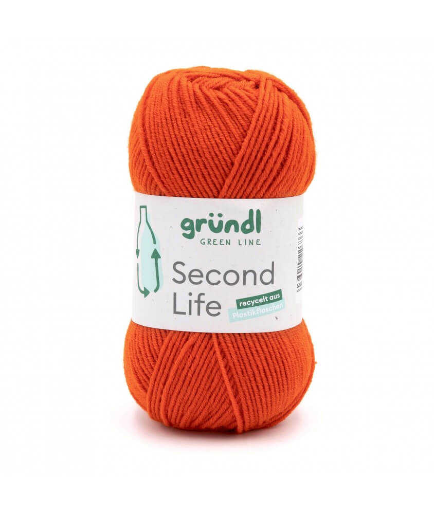 Fil à tricoter durable SECOND LIFE - Grundl - Certifié Oeko-Tex orange 05sperenza Fil à tricoter durable SECOND LIFE - Grundl - Certifié Oeko-Tex orange 05sperenza