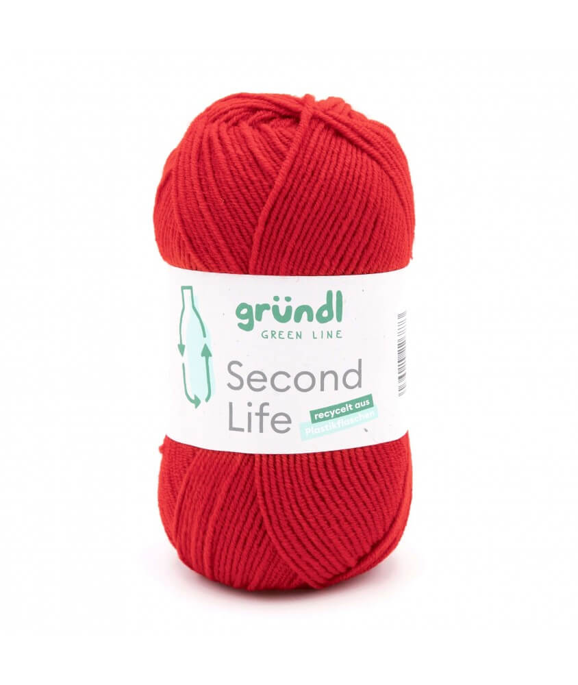 Fil à tricoter durable SECOND LIFE - Grundl - Certifié Oeko-Tex rouge 06 sperenza Fil à tricoter durable SECOND LIFE - Grundl - Certifié Oeko-Tex rouge 06 sperenza
