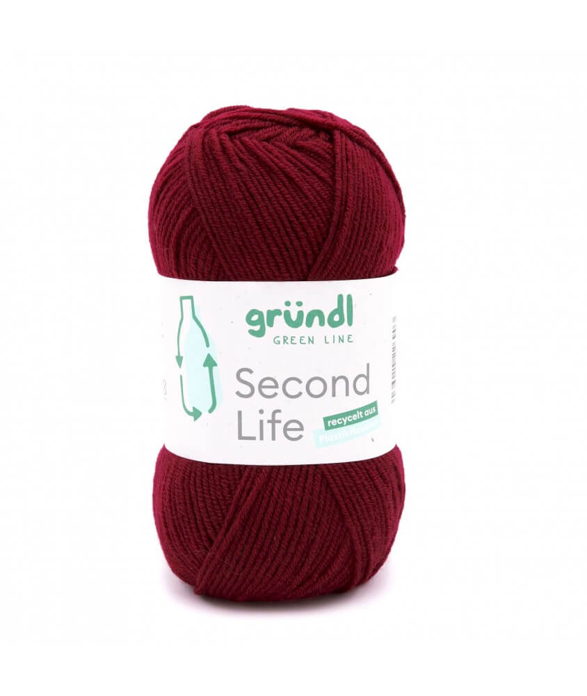 Fil à tricoter durable SECOND LIFE - Grundl - Certifié Oeko-Tex rouge 09 sperenza Fil à tricoter durable SECOND LIFE - Grundl - Certifié Oeko-Tex rouge 09 sperenza