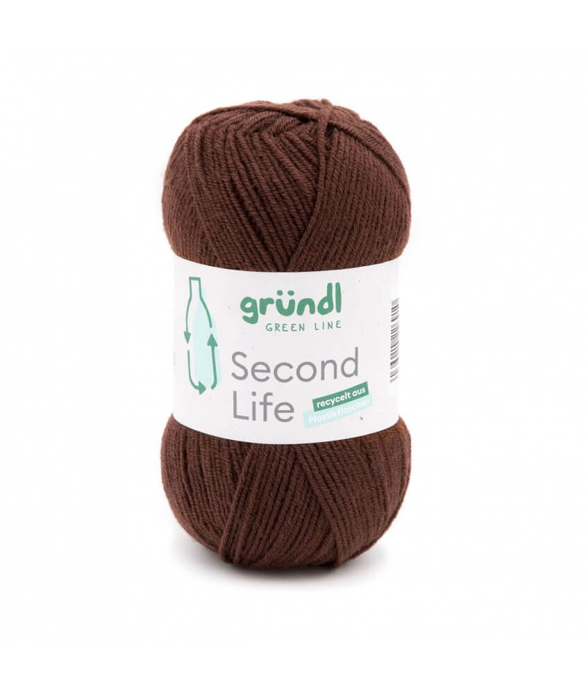 Fil à tricoter durable SECOND LIFE - Grundl - Certifié Oeko-Tex marron 10 sperenza Fil à tricoter durable SECOND LIFE - Grundl - Certifié Oeko-Tex marron 10 sperenza