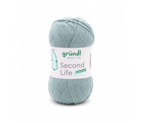 Fil à tricoter durable SECOND LIFE - Grundl - Certifié Oeko-Tex bleu 12 sperenza
