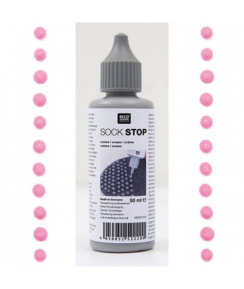 Sock Stop Fuchsia Fluo Antidérapant pour chaussettes 50 ml - RICO Design 