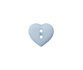 Boutons Coeur 2 trous Blanc 12 MM X 4 - Union Knopf