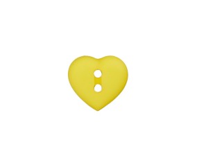 Boutons Coeur 2 trous Blanc 12 MM X 4 - Union Knopf
