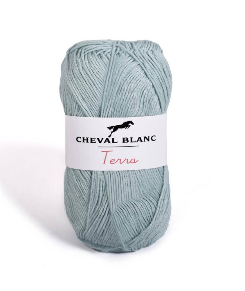 Pelote de Coton à tricoter TERRA - Cheval blanc Pelote de Coton à tricoter TERRA - Cheval blanc