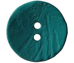 Bouton rond imitation bois noir 2 trous 40mm X 1 - Union Knopf