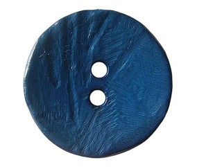 Bouton rond imitation bois noir 2 trous 40mm X 1 - Union Knopf