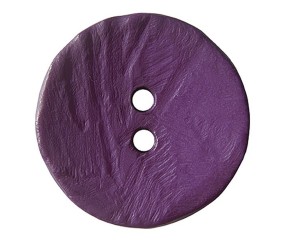 Bouton rond imitation bois noir 2 trous 40mm X 1 - Union Knopf