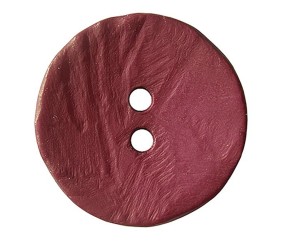 Bouton rond imitation bois noir 2 trous 40mm X 1 - Union Knopf