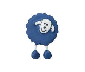 Boutons Mouton à queue Blanc 18mm X 2 - Union Knopf