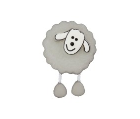 Boutons Mouton à queue Blanc 18mm X 2 - Union Knopf