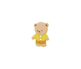 Boutons Ourson blanc 15mm X 3 - Union Knopf