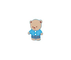 Boutons Ourson blanc 15mm X 3 - Union Knopf