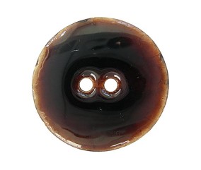 Boutons Coco laqué Nature 23 mm X 2 - Union Knopf