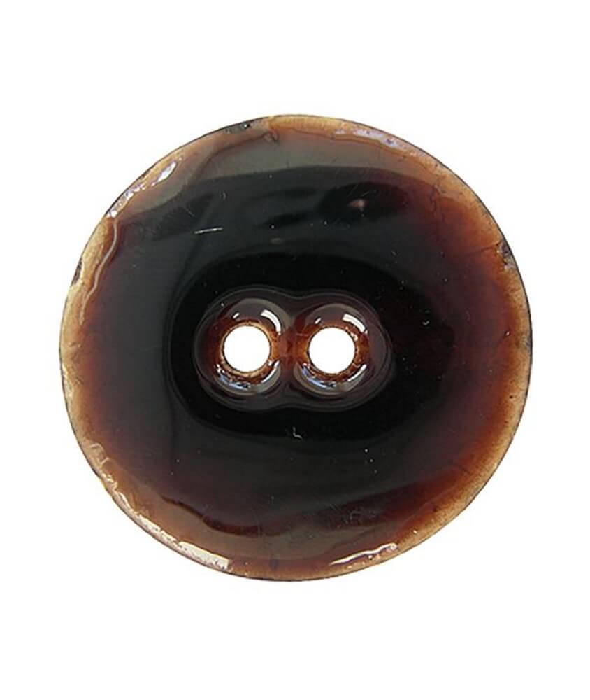 Boutons Coco laqué Nature 23 mm X 2 - Union Knopf