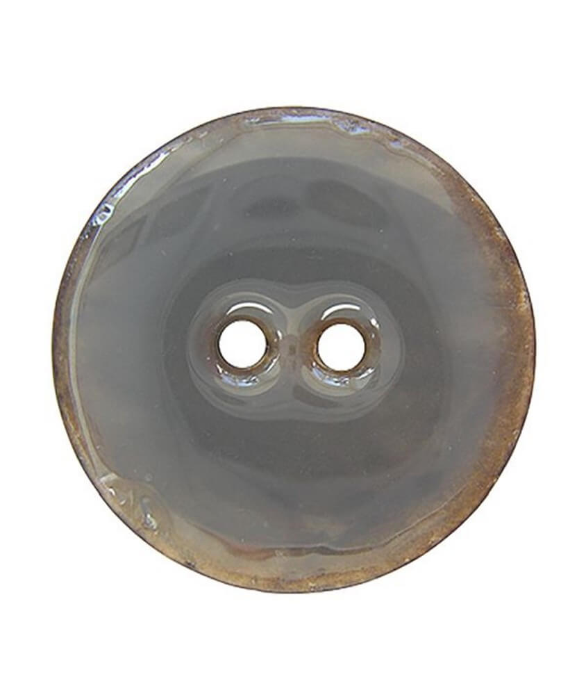 Boutons Coco laqué Nature 23 mm X 2 - Union Knopf