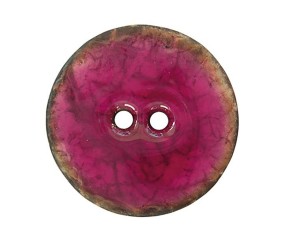 Boutons Coco laqué Nature 23 mm X 2 - Union Knopf