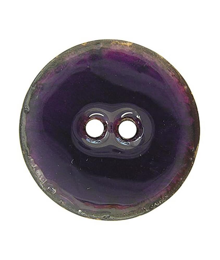 Boutons Coco laqué Nature 23 mm X 2 - Union Knopf