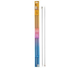 Aiguilles à tricoter 40 cm aluminium Pony Classic N°3 à 5 - Pony