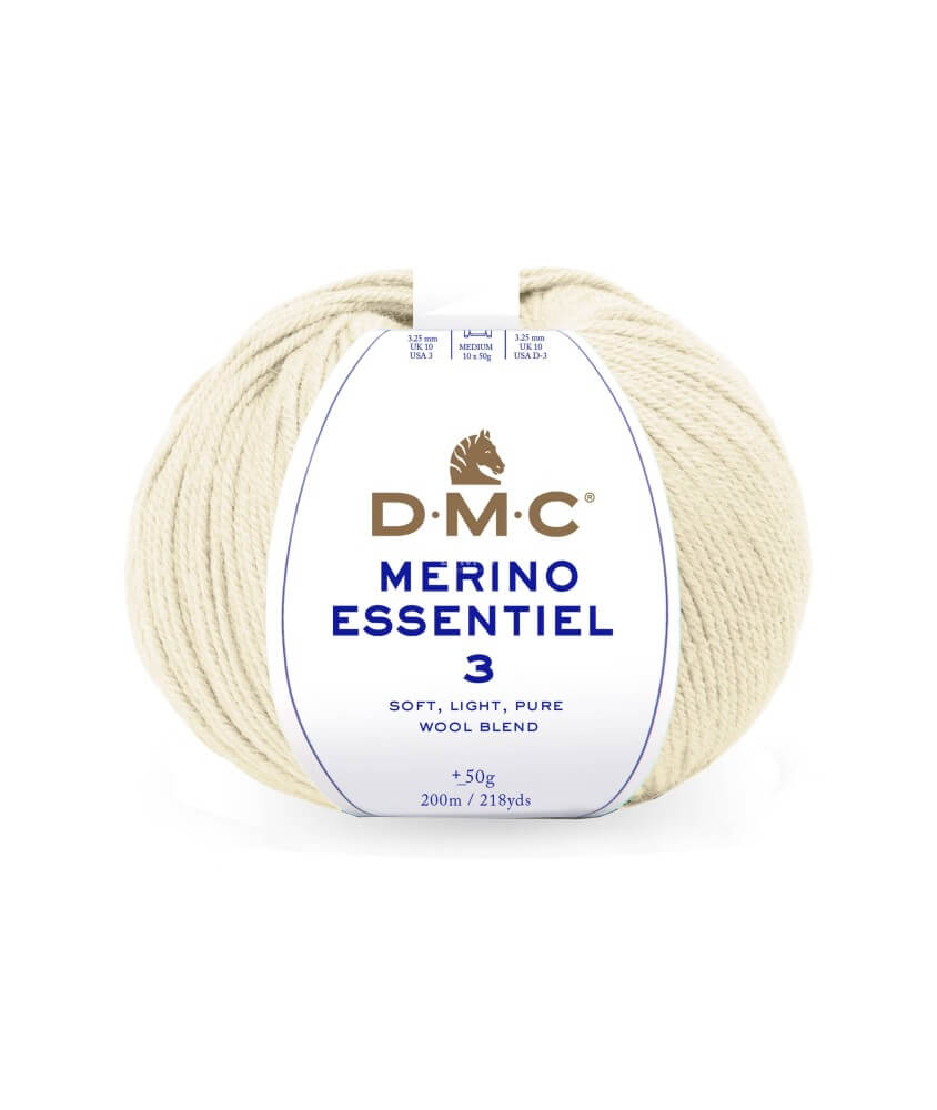 Pelote de laine Merino Essentiel 3 - DMC - Certifié Oeko-Tex Pelote de laine Merino Essentiel 3 - DMC - Certifié Oeko-Tex