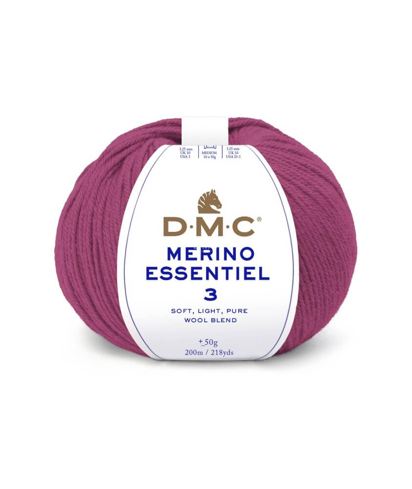 Pelote de laine Merino Essentiel 3 - DMC - Certifié Oeko-Tex Pelote de laine Merino Essentiel 3 - DMC - Certifié Oeko-Tex