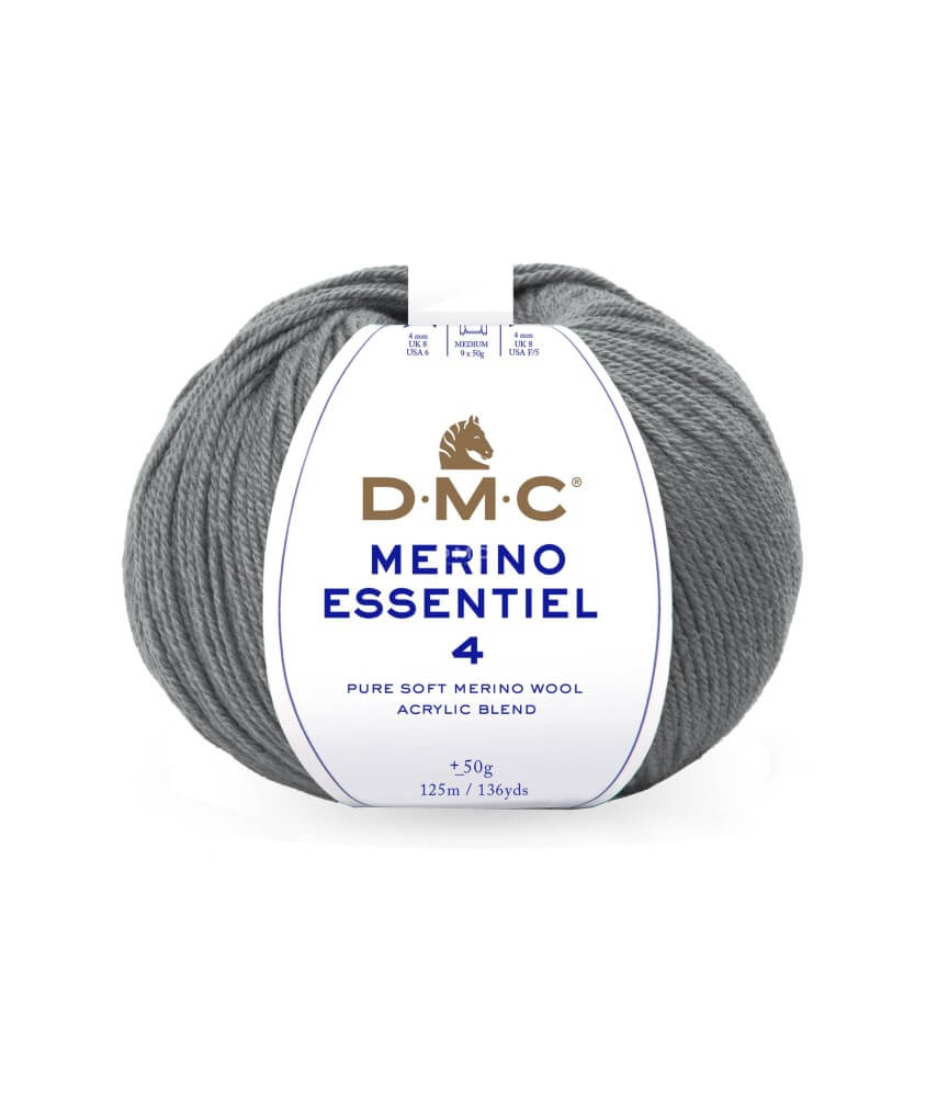 Pelote de laine Merino Essentiel 4 - DMC - Certifié Oeko-Tex Pelote de laine Merino Essentiel 4 - DMC - Certifié Oeko-Tex