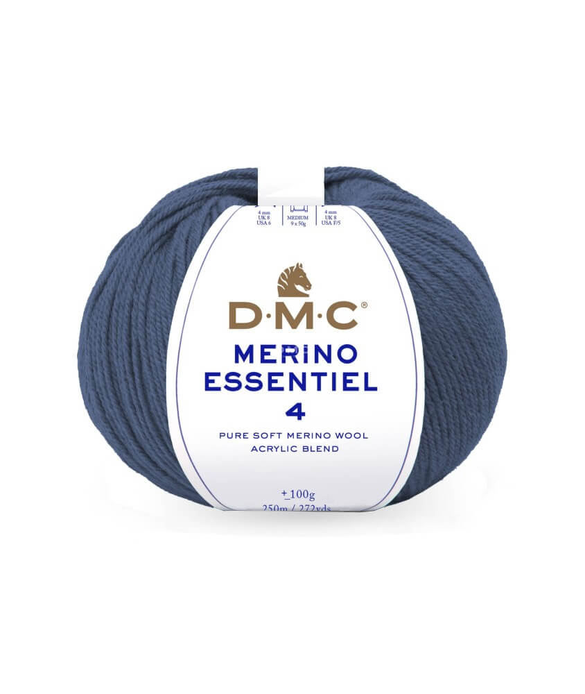 Pelote de laine Merino Essentiel 4 - DMC - Certifié Oeko-Tex Pelote de laine Merino Essentiel 4 - DMC - Certifié Oeko-Tex