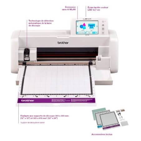 Motifs intégrés et édition à l écran sur la Brother ScanNCut SDX1250