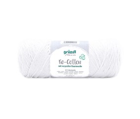 Pelote de coton Recyclé RE-COTTON macramé 100Gr - Grundl