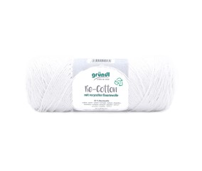 Pelote de coton Recyclé RE-COTTON macramé 100Gr - Grundl