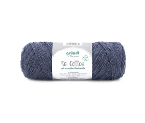 Pelote de coton Recyclé RE-COTTON macramé 100Gr - Grundl