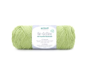 Pelote de coton Recyclé RE-COTTON macramé 100Gr - Grundl