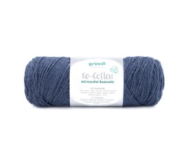 Pelote de coton Recyclé RE-COTTON macramé 100Gr - Grundl