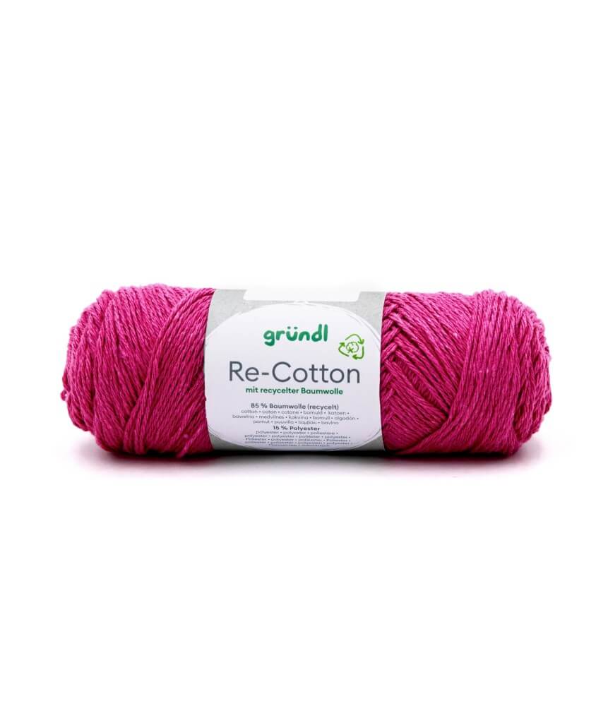 Pelote de coton Recyclé RE-COTTON macramé 100Gr - Grundl