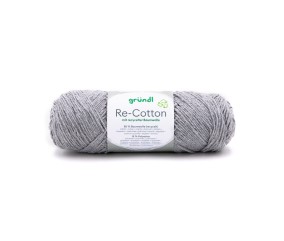 Pelote de coton Recyclé RE-COTTON macramé 100Gr - Grundl