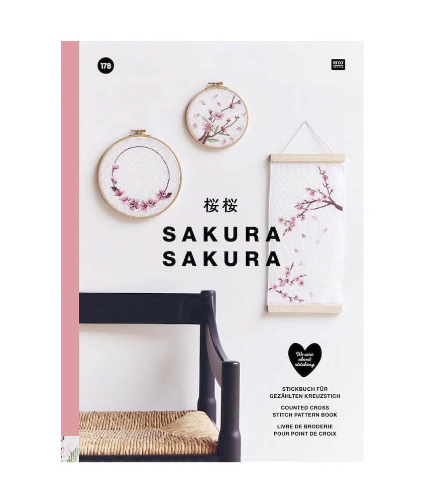 Livre de broderie N°178 - Sakura Sakura - Rico Design