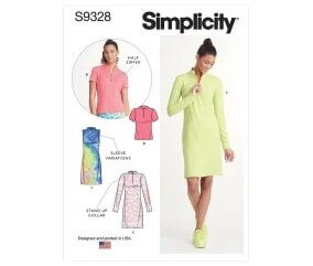 Patron Simplicity 9328 - Robe et Top en maille du 34 au 50 (FR)