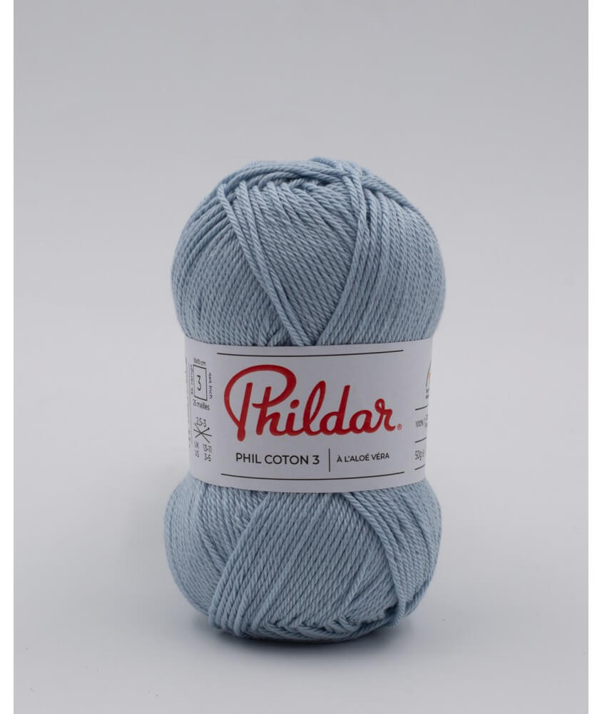 Fil coton à tricoter PHIL COTON 3 - Phildar - PPSC - certifié Oeko-Tex Fil coton à tricoter PHIL COTON 3 - Phildar - PPSC - certifié Oeko-Tex