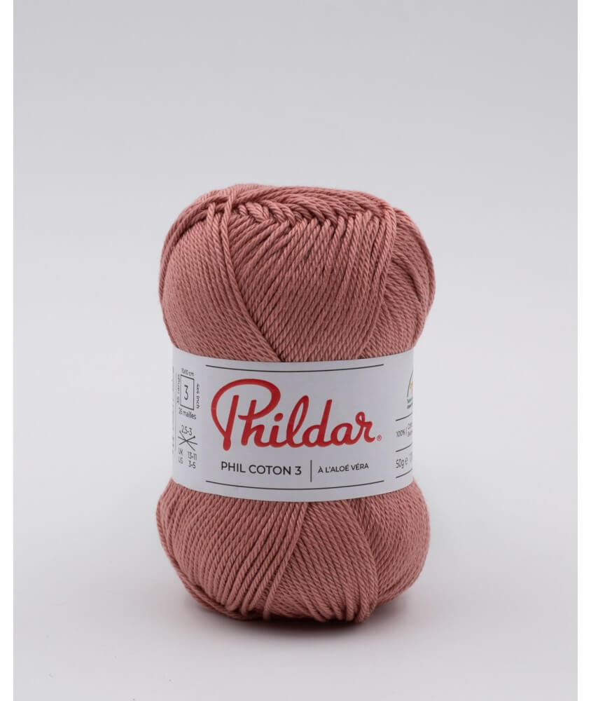 Fil coton à tricoter PHIL COTON 3 - Phildar - PPSC - certifié Oeko-Tex Fil coton à tricoter PHIL COTON 3 - Phildar - PPSC - certifié Oeko-Tex