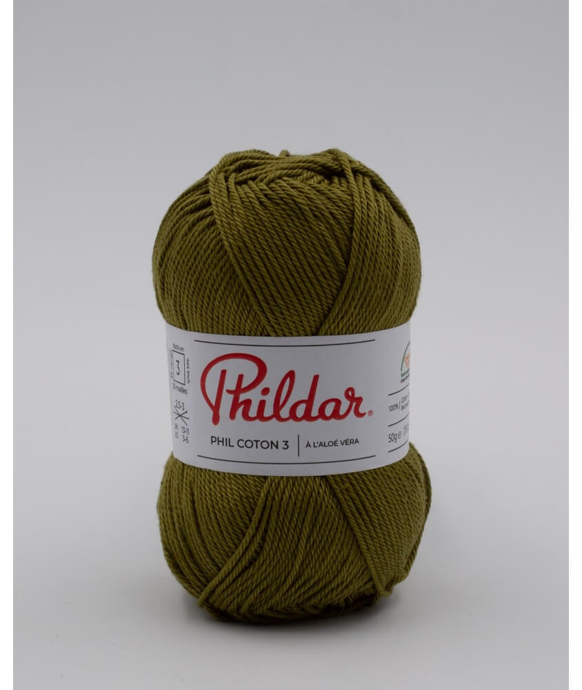 Fil coton à tricoter PHIL COTON 3 - Phildar - PPSC - certifié Oeko-Tex Fil coton à tricoter PHIL COTON 3 - Phildar - PPSC - certifié Oeko-Tex