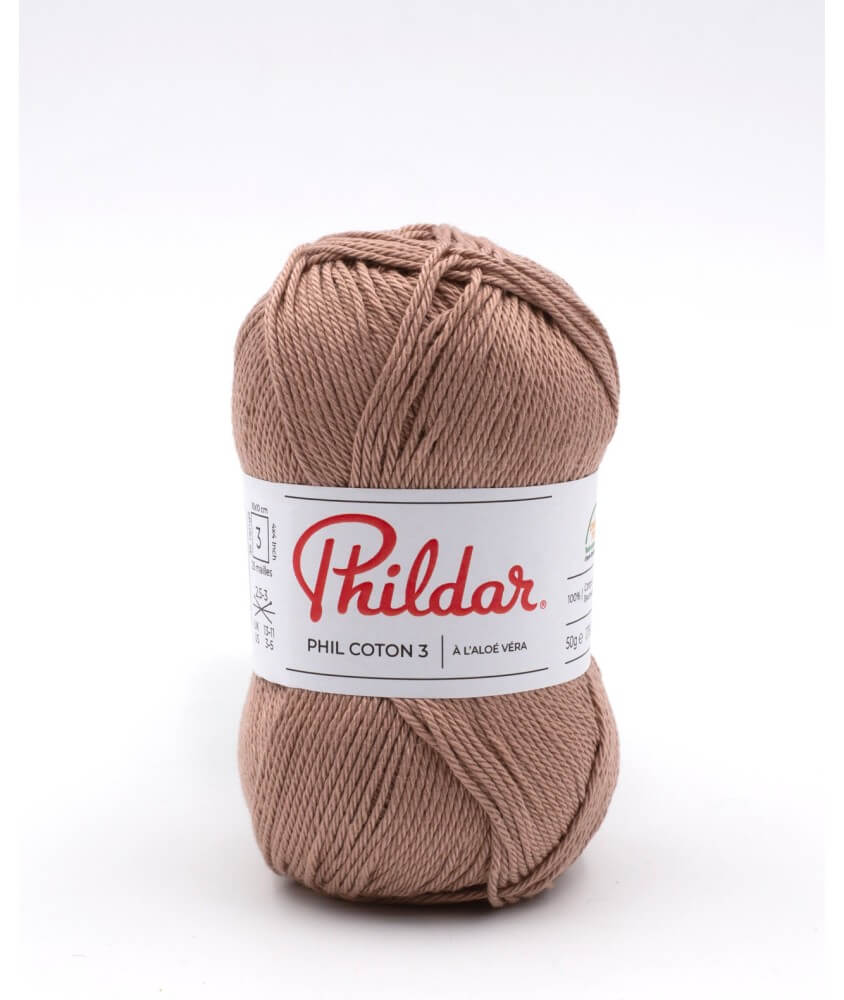 Fil coton à tricoter PHIL COTON 3 - Phildar - PPSC - certifié Oeko-Tex Fil coton à tricoter PHIL COTON 3 - Phildar - PPSC - certifié Oeko-Tex