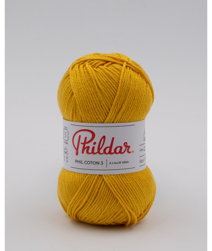 Fil coton à tricoter PHIL COTON 3 - Phildar - PPSC - certifié Oeko-Tex Fil coton à tricoter PHIL COTON 3 - Phildar - PPSC - certifié Oeko-Tex