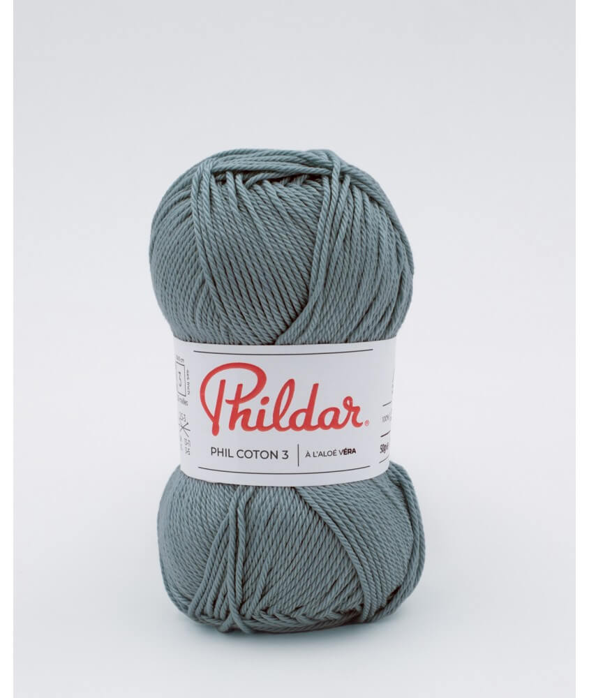 Fil coton à tricoter PHIL COTON 3 - Phildar - PPSC - certifié Oeko-Tex Fil coton à tricoter PHIL COTON 3 - Phildar - PPSC - certifié Oeko-Tex