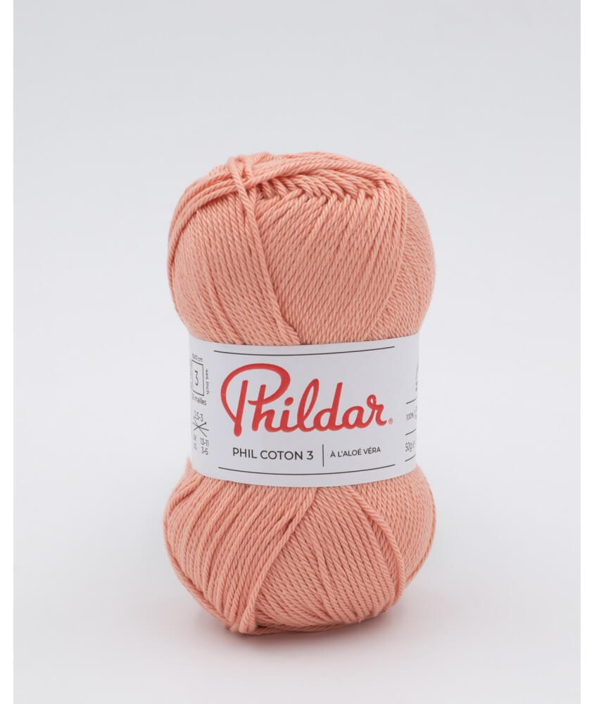 Fil coton à tricoter PHIL COTON 3 - Phildar - PPSC - certifié Oeko-Tex Fil coton à tricoter PHIL COTON 3 - Phildar - PPSC - certifié Oeko-Tex