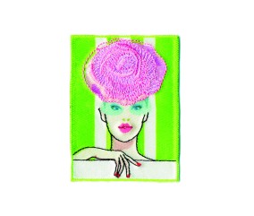 Ecussons thermocollant Femme Pin Up 7 x 5 cm - Mediac