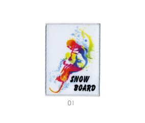 Ecussons Thermocollant Snowboard 6 X 8 cm - Mediac