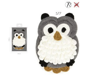 Ecussons thermocollant Hibou en laine 13 x 19 cm - Mediac