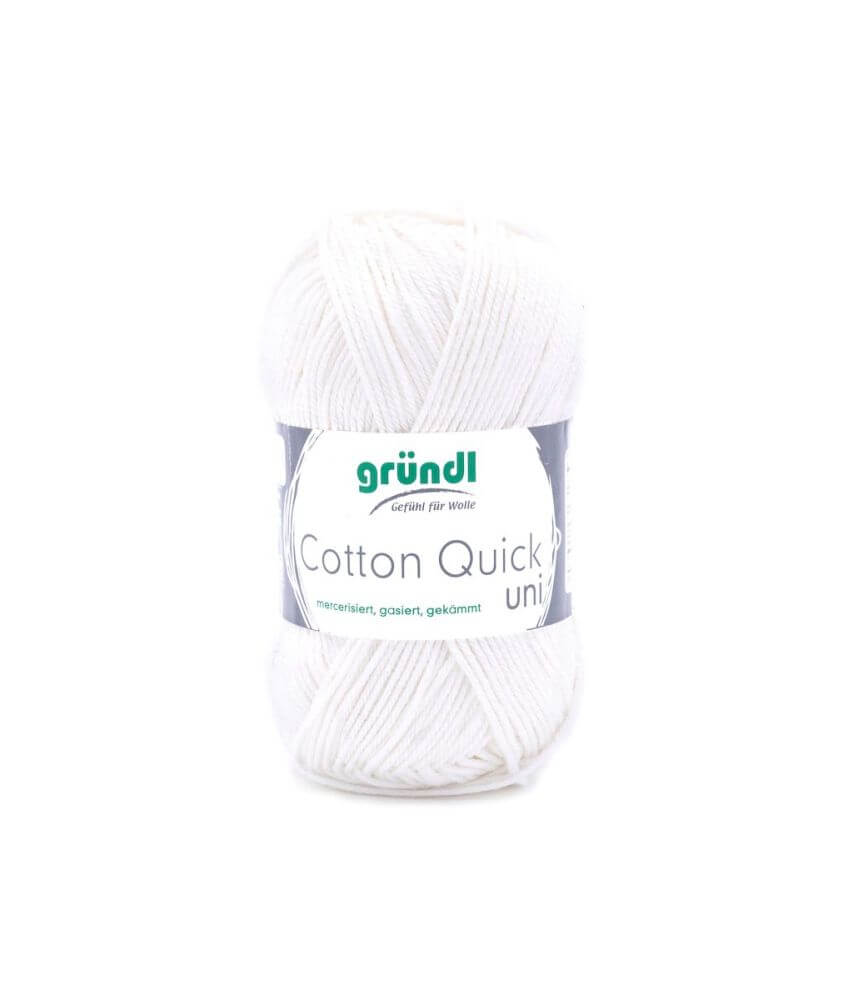 2 pelotes de fil coton quick de gründl à tricoter ou crocheter.