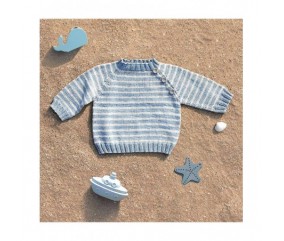 Sperenza Catalogue Enfant - Plassard - Printemps/Été 2021 - N°165 livre pull rayé matelot tricot plage
