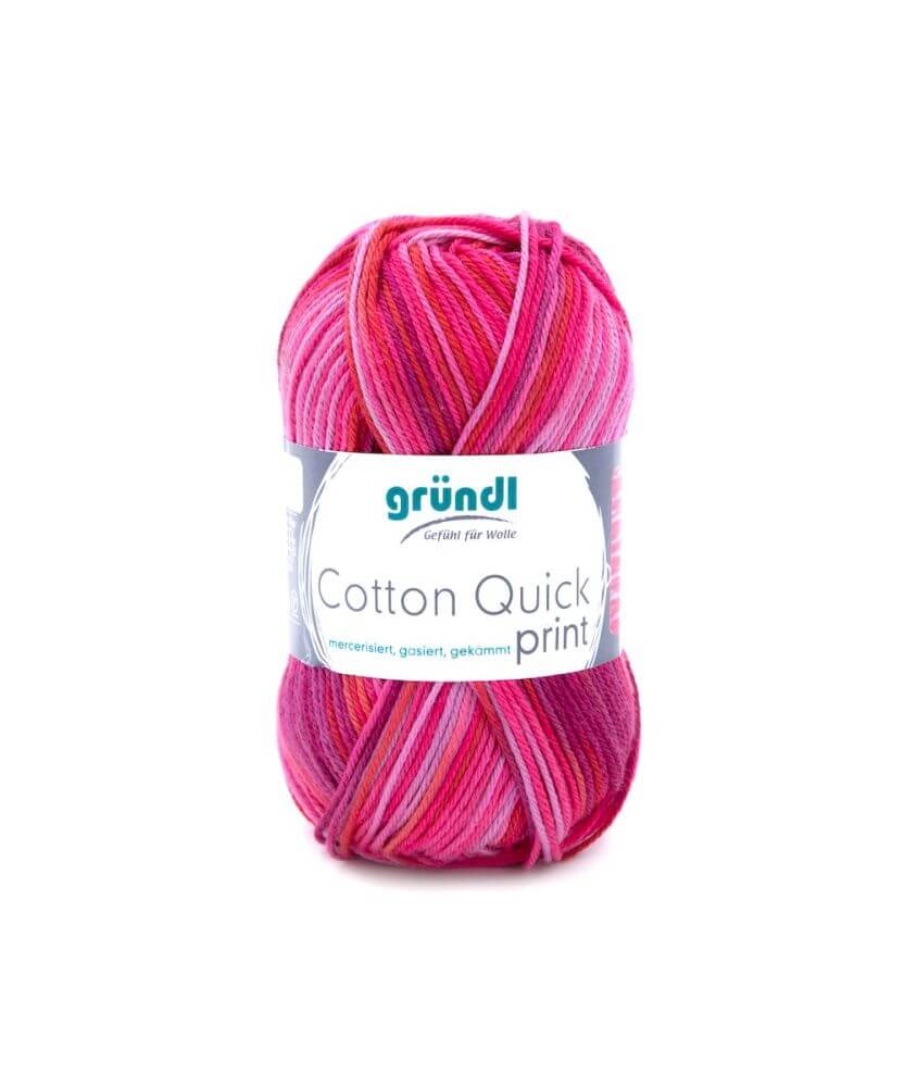 Fil à tricoter COTTON QUICK PRINT - Gründl - PPSC - certifié Oeko-Tex Fil à tricoter COTTON QUICK PRINT - Gründl - PPSC - certifié Oeko-Tex